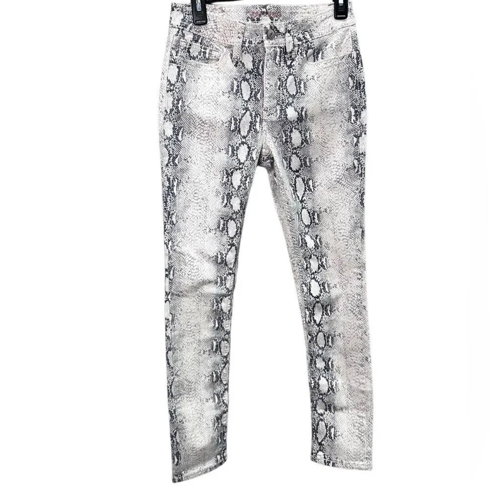 Shyanne Western Country Python Skinny Stretchy Jeans Size 28 Short Snakeskin